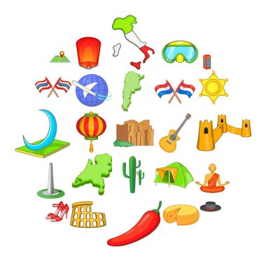 Git Icons set, karikatür tarzı