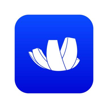 Artscience Müzesi Singapur simgesi dijital mavi