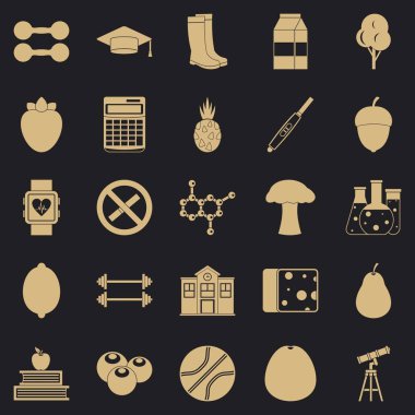 Kişisel bakım Icons set, basit tarzı