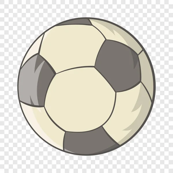 Icono de pelota de fútbol en estilo de dibujos animados — Archivo Imágenes Vectoriales