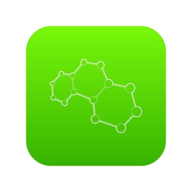 Molekülleri yeşil simge vektör