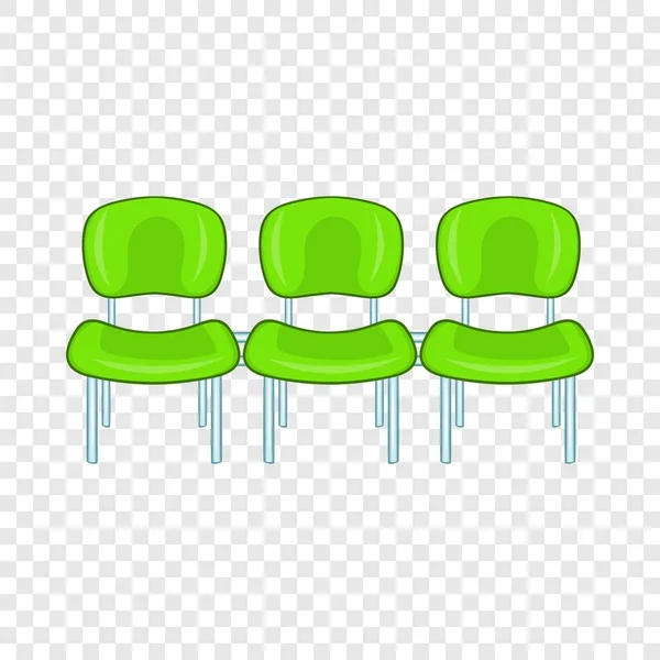 Gröna flygplatssymbolen säten, tecknad stil — Stock vektor
