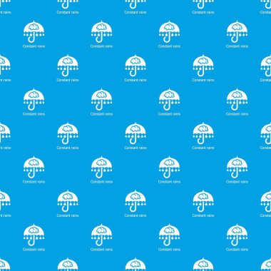 Sürekli yağmur desen vektör kesintisiz mavi