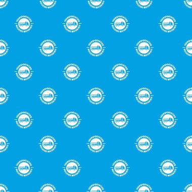 Ulaşım hizmeti desen vektör kesintisiz mavi