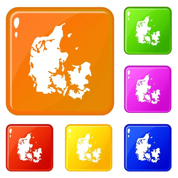 Holland simgeler vektör renk ayarla — Stok Vektör