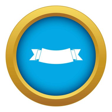 Siyah bayrak mavi simge vektör izole