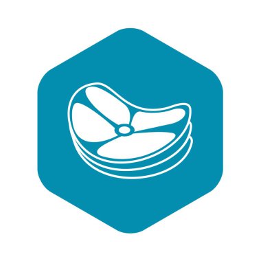 Biftek simgesi, basit stil