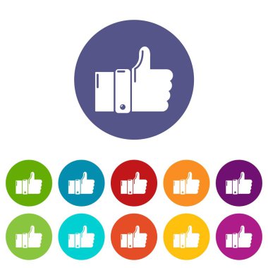 Modern simgeleri gibi vektör renk ayarla