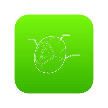 Pasta grafik simge yeşil vektör