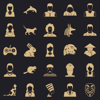 Demolar Icons set, basit tarzı