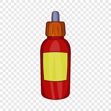 Yedek şişe pipet simgesi, karikatür tarzı ile