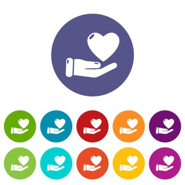 Simgeler kümesi vektör renk bağış