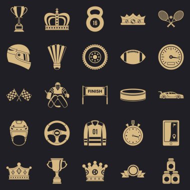 Çanta Icons set, karikatür tarzı