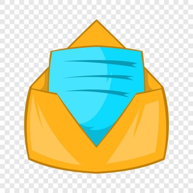 Açık zarf kağıt simgesi levha ile