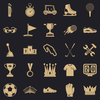 Ödül simgeler ayarla, tarzı çizgi film