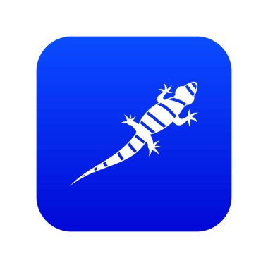 Kertenkele simgesi dijital mavi