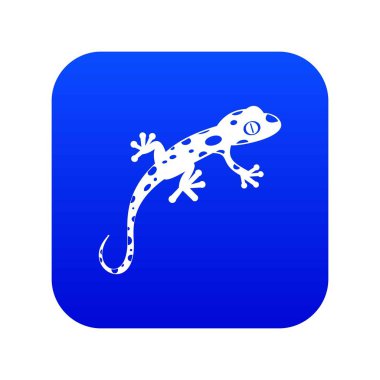 Bukalemun simgesi dijital mavi