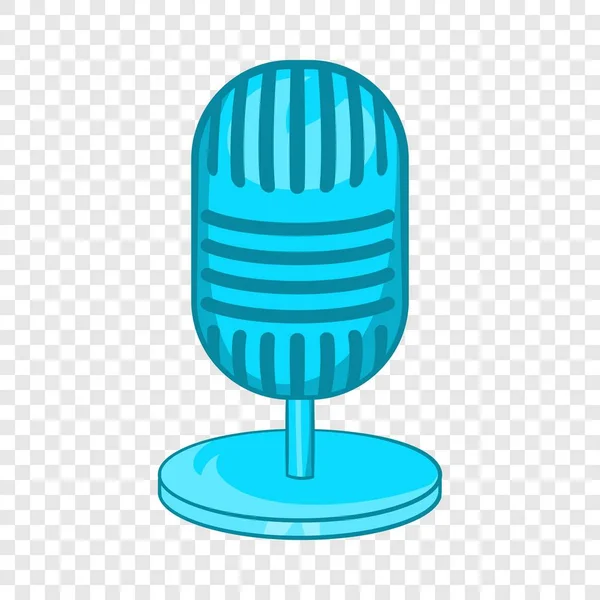 Retro microphone icon, cartoon style — Stock Vector