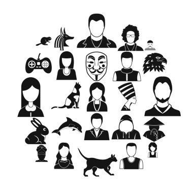 Demolar Icons set, basit tarzı
