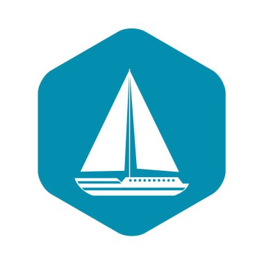 Deniz Yat simgesi, basit tarzı