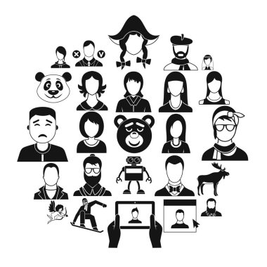 Ulus Icons set, basit tarzı