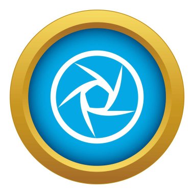 İzole mavi video amaç simge vektör