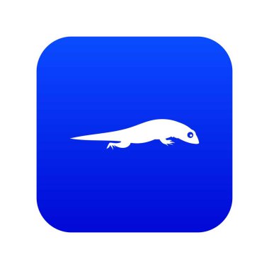 Kertenkele simgesi dijital mavi