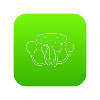 Avize yeşil simge vektör