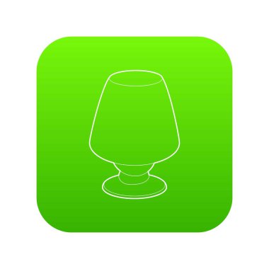 Zemin lambası yeşil simge vektör