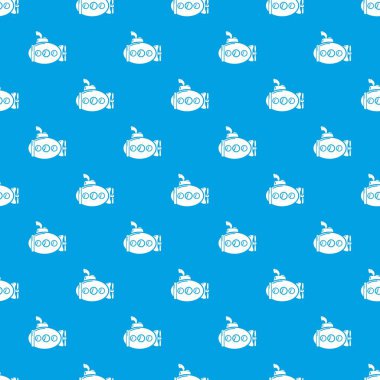 Denizaltı komik desen vektör kesintisiz mavi