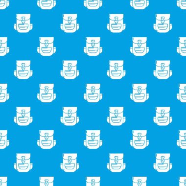 Sırt çantası eğitim desen vektör kesintisiz mavi