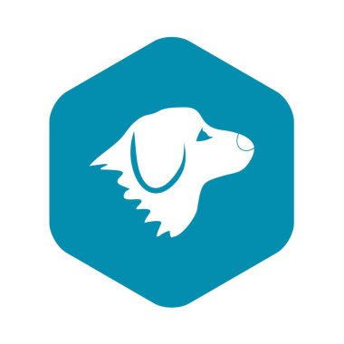 Retriever köpek simgesi, basit tarzı