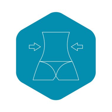 İnce gövde simgesi, anahat stili