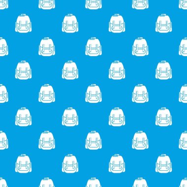 Sırt çantası desen vektör kesintisiz mavi