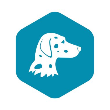 Dalmaçyalı köpek simgesi, basit tarzı