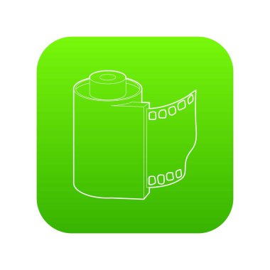 Film yeşil simge vektör