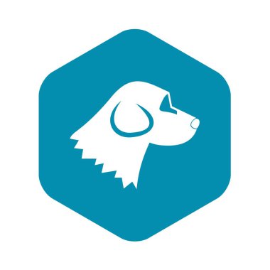 Beagle köpek simgesi, basit tarzı