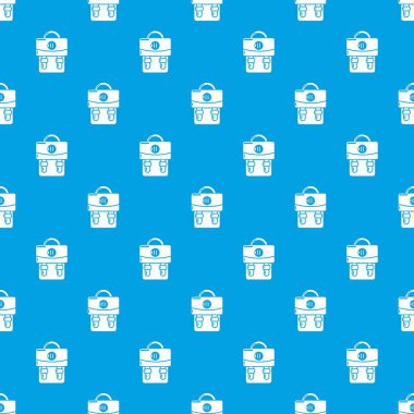 Sırt çantası Bagaj desen vektör kesintisiz mavi