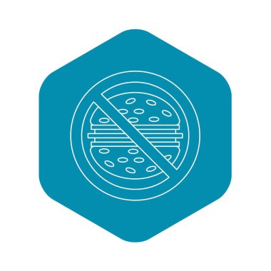 Fast food tehlike simgesi, anahat stili