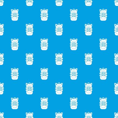 Sırt çantası seyahat desen vektör kesintisiz mavi