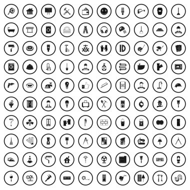 basit tarzda 100 yenileme Icons set 