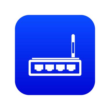 Yönlendirici simgesi dijital mavi