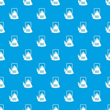 Su ısıtıcısı desen vektör kesintisiz mavi