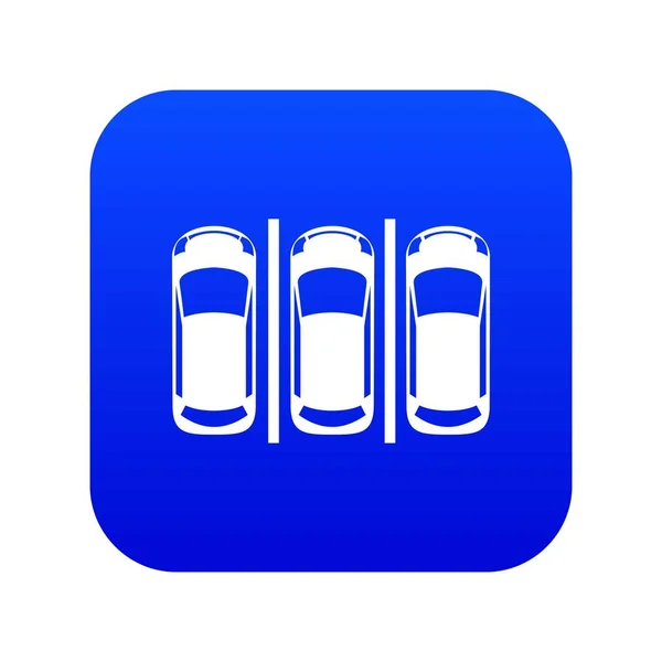 Icône de parking numérique bleu — Image vectorielle