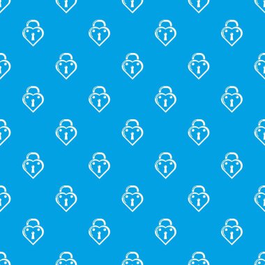 Kilit dekoratif desen vektör kesintisiz mavi