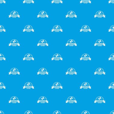 Yenidoğan kıyafetleri desen vektör kesintisiz mavi