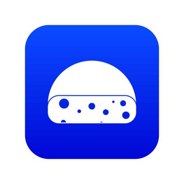 Hollanda peynir simgesi dijital mavi