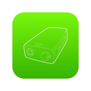 Elektronik sigara şarj simgesi, anahat stili