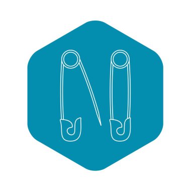 İğne simgesi, anahat stili