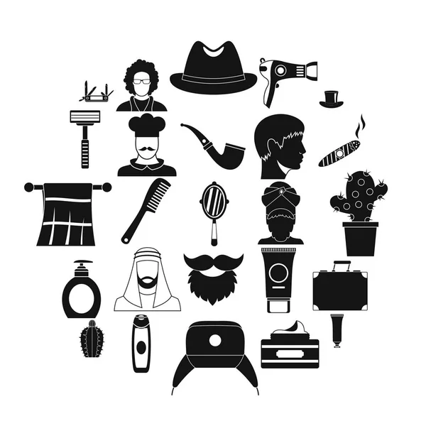 Chapeaux icônes ensemble, style simple — Image vectorielle